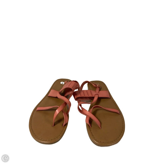 Sandals Flats By So In Pink, Size: 9