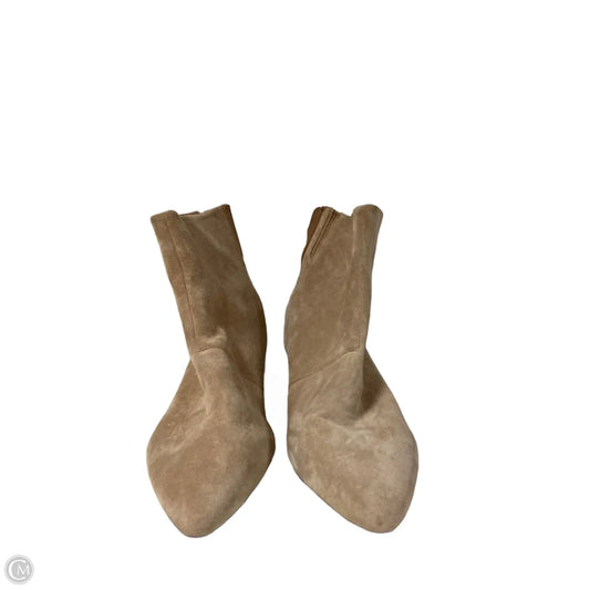 Boots Ankle Heels By Clarks In Beige, Size: 9