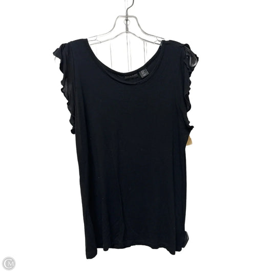 Top Sleeveless By Tahari In Black, Size: M