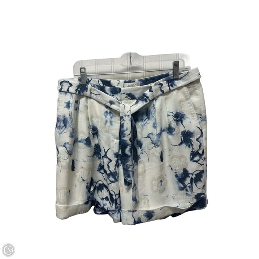 Shorts By Tahari In Blue & Cream, Size: 10