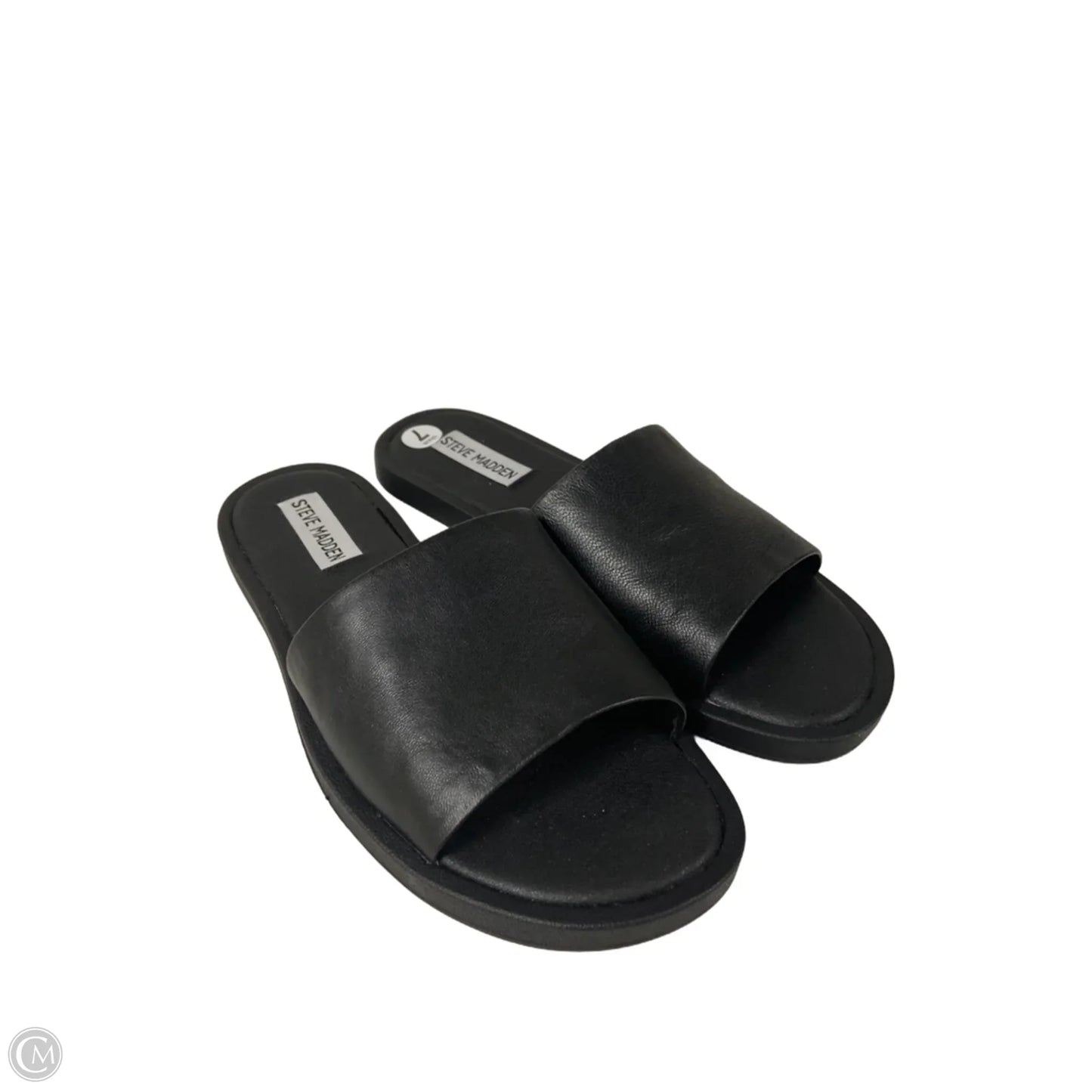 Sandals Flats By Steve Madden In Black, Size: 7