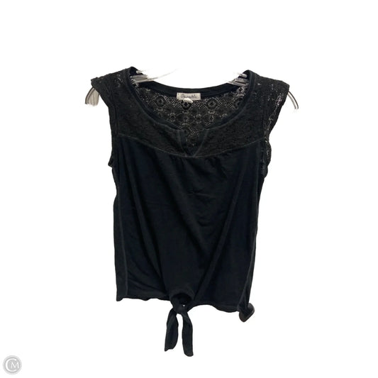 Top Sleeveless By Aeropostale In Black, Size: Xs