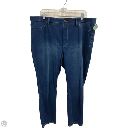 Jeans Skinny By Bandolino In Blue Denim, Size: 1x