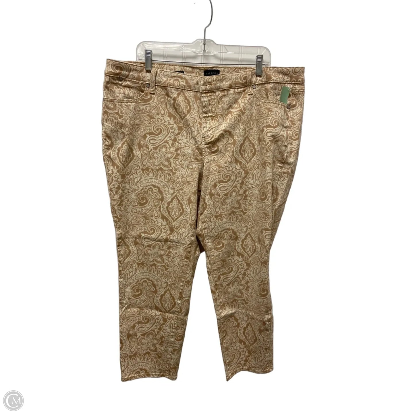 Pants Dress By Talbots In Brown & Cream, Size: 2x