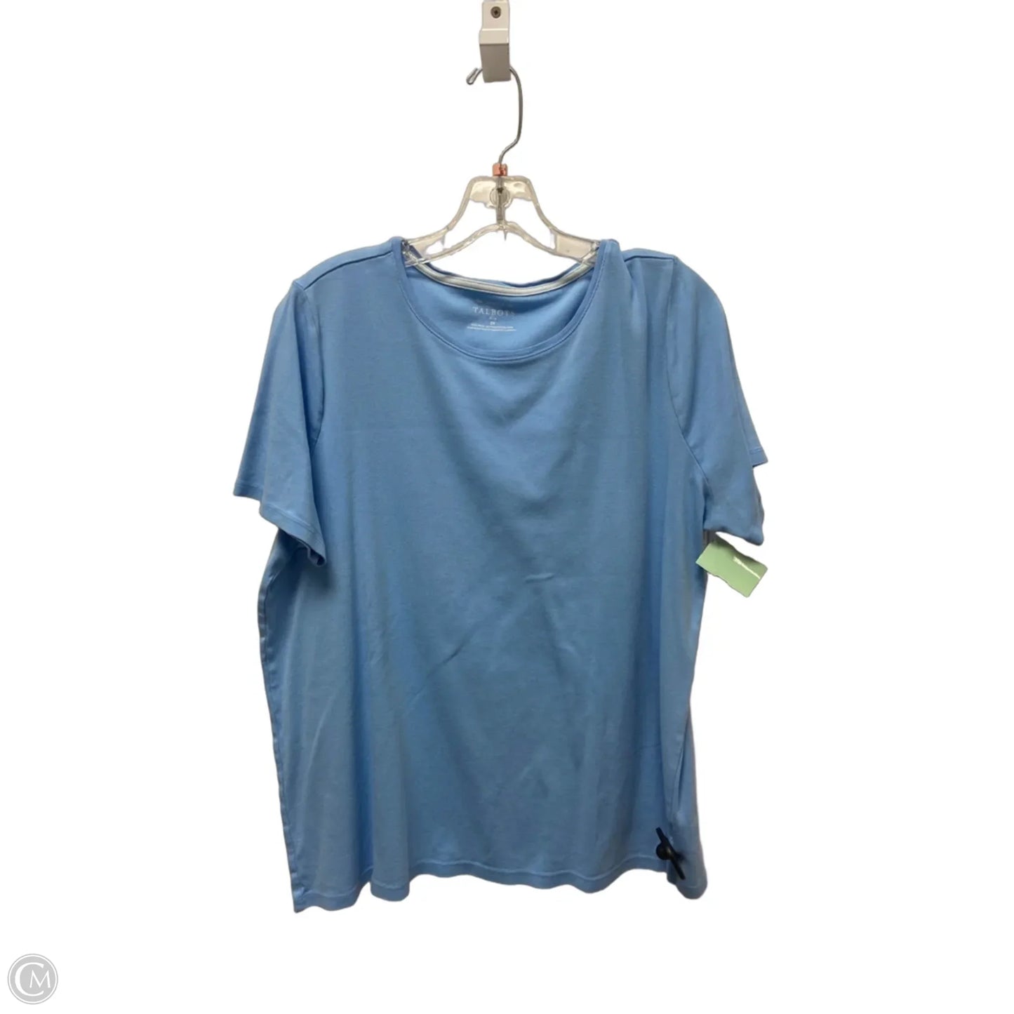 Top Short Sleeve By Talbots In Blue, Size: 2x