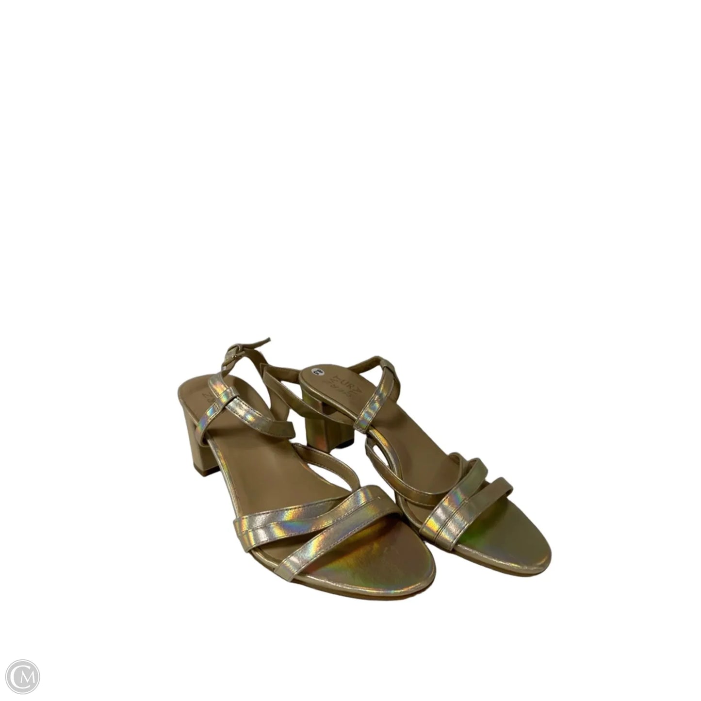 Shoes Heels Block By Naturalizer In Rainbow Print, Size: 8.5