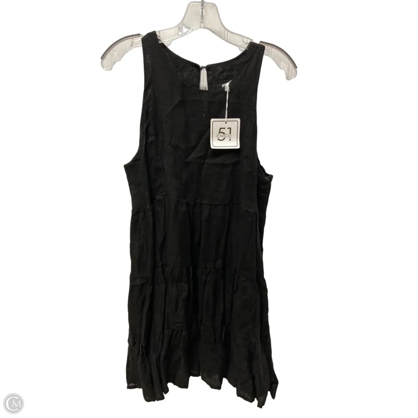 Dress Casual Midi By Clothes Mentor In Black, Size: L