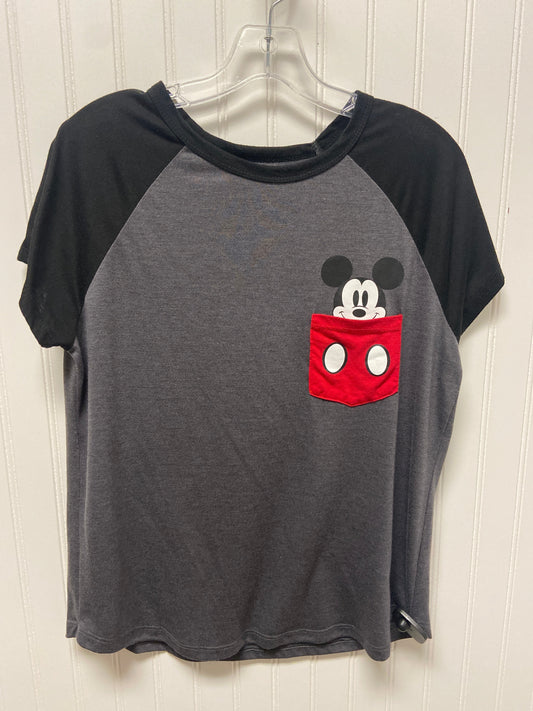 Top Short Sleeve By Disney Store In Grey & Orange, Size: Xl