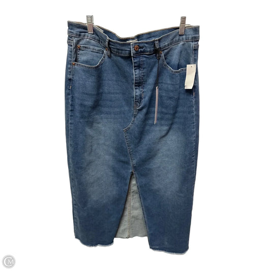 Skirt Maxi By Nicole By Nicole Miller In Blue Denim, Size: 10