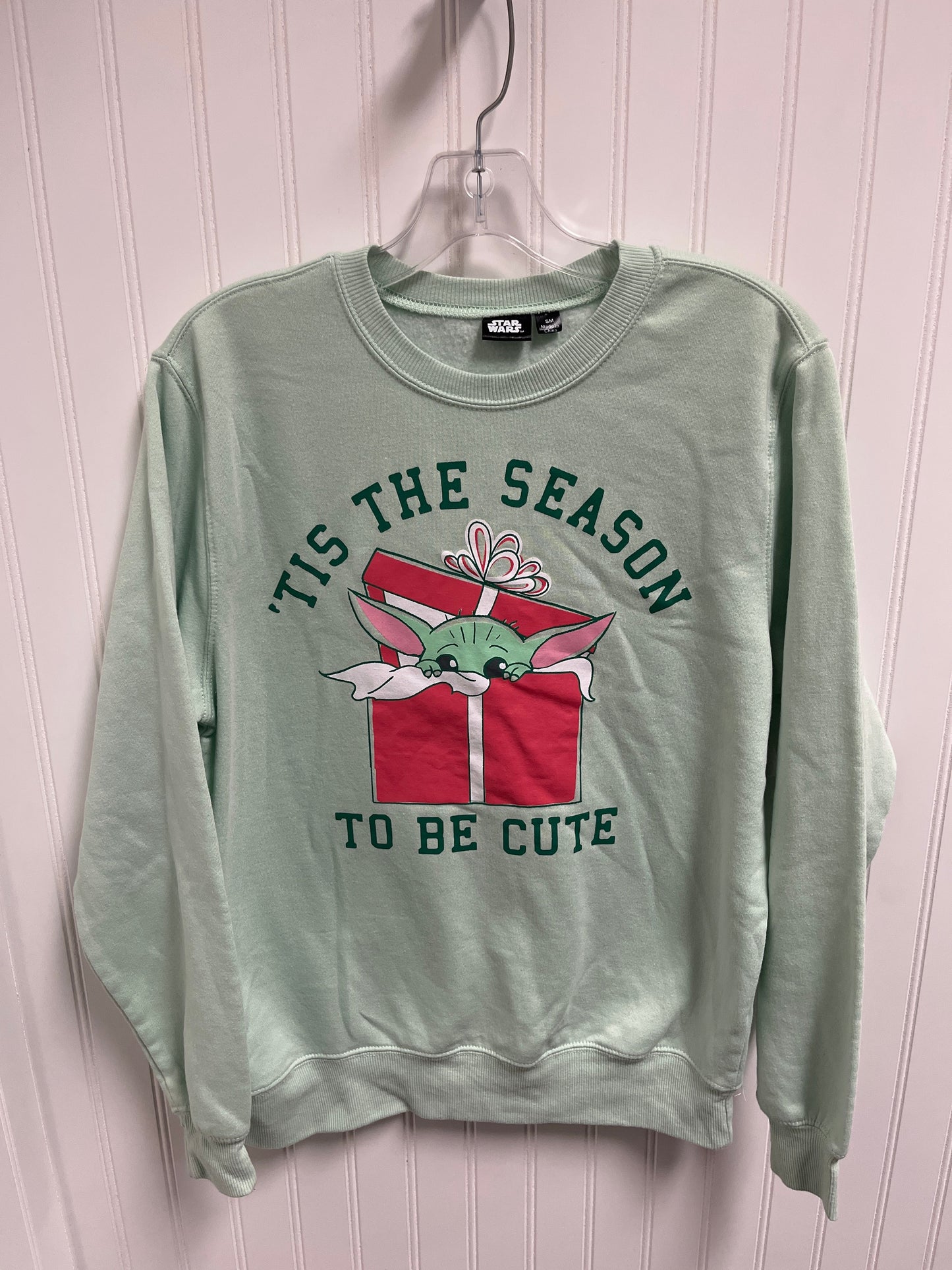 Sweatshirt Crewneck By Disney Store In Green, Size: M