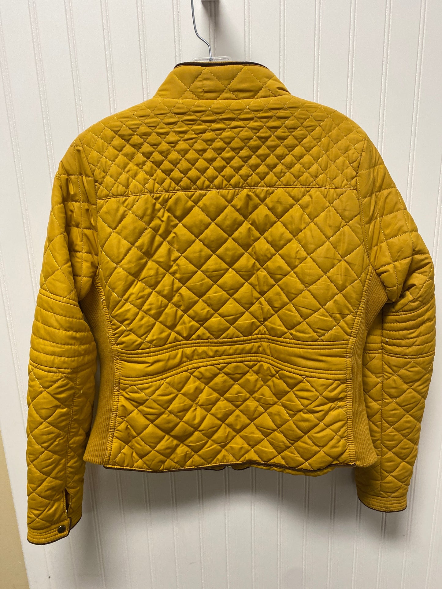 Jacket Puffer & Quilted By Love Tree In Yellow, Size: L