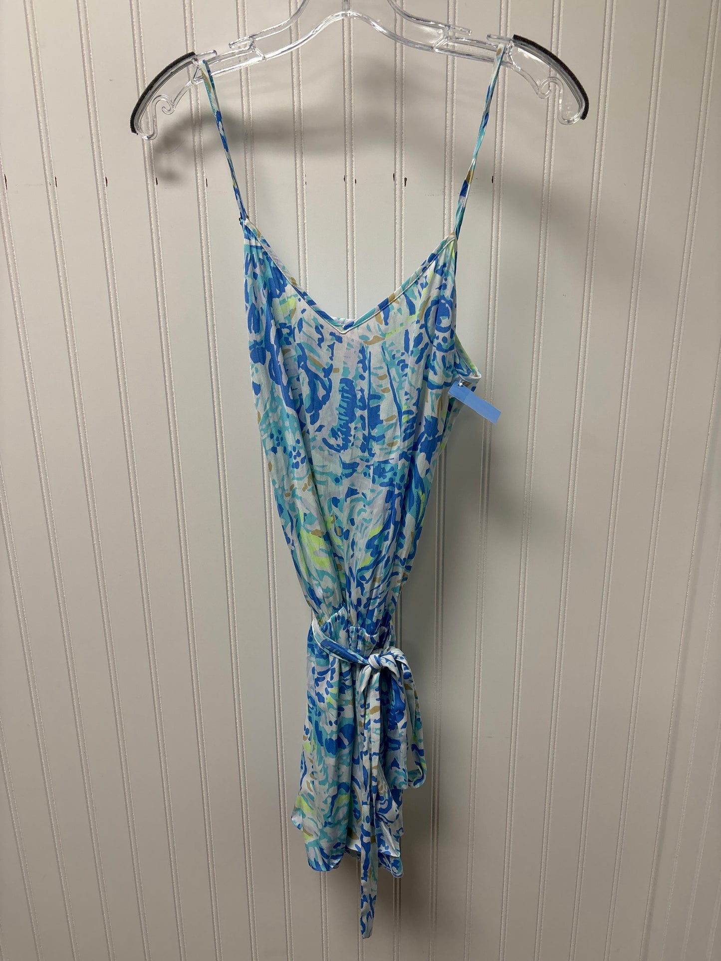 Romper Designer By Lilly Pulitzer In Blue & Green, Size: S