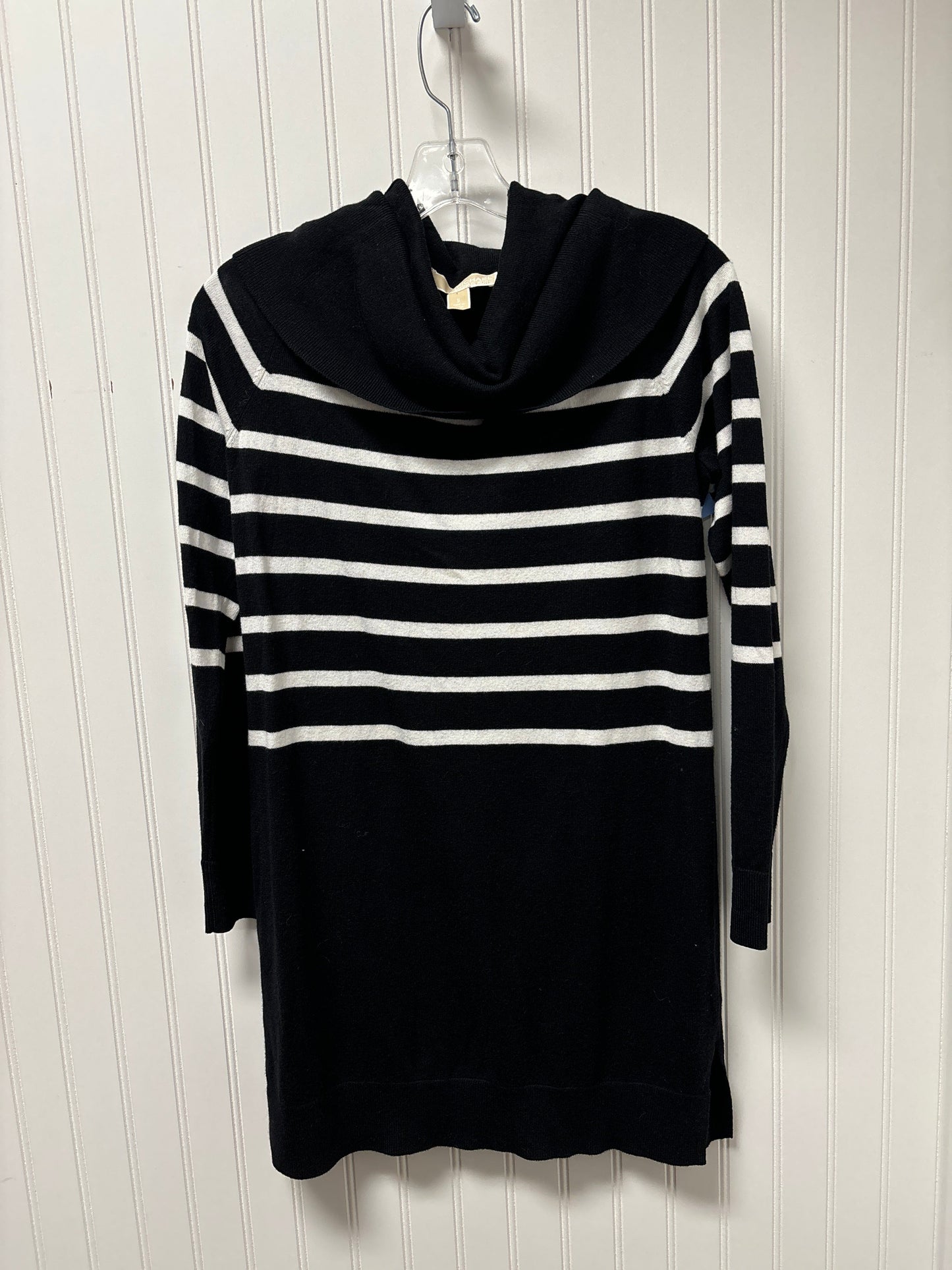 Top Long Sleeve By Michael By Michael Kors In Black & White, Size: S