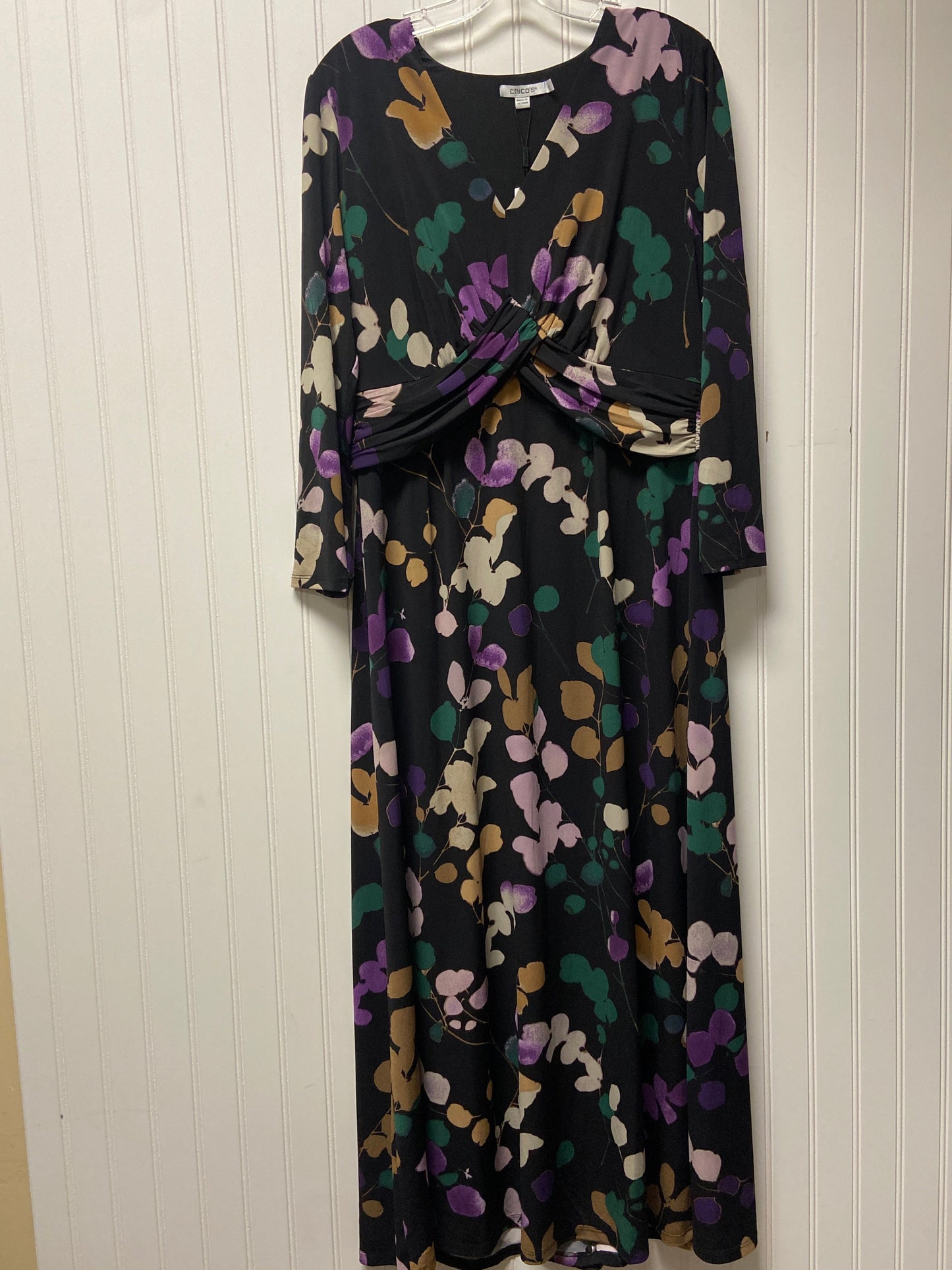 Dress Casual Maxi By Chicos In Black, Size: M