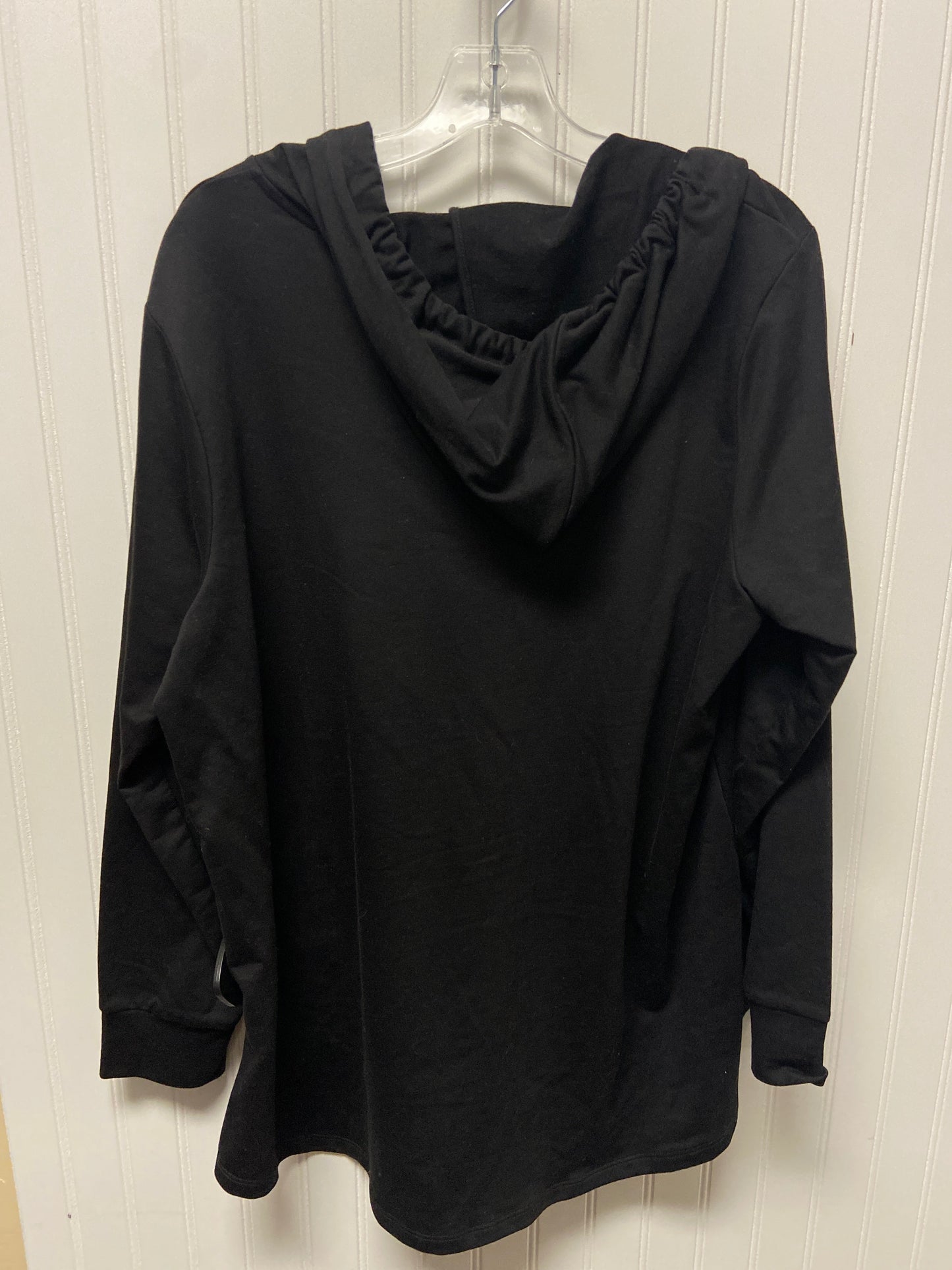 Sweatshirt Hoodie By Michael By Michael Kors In Black, Size: 1x