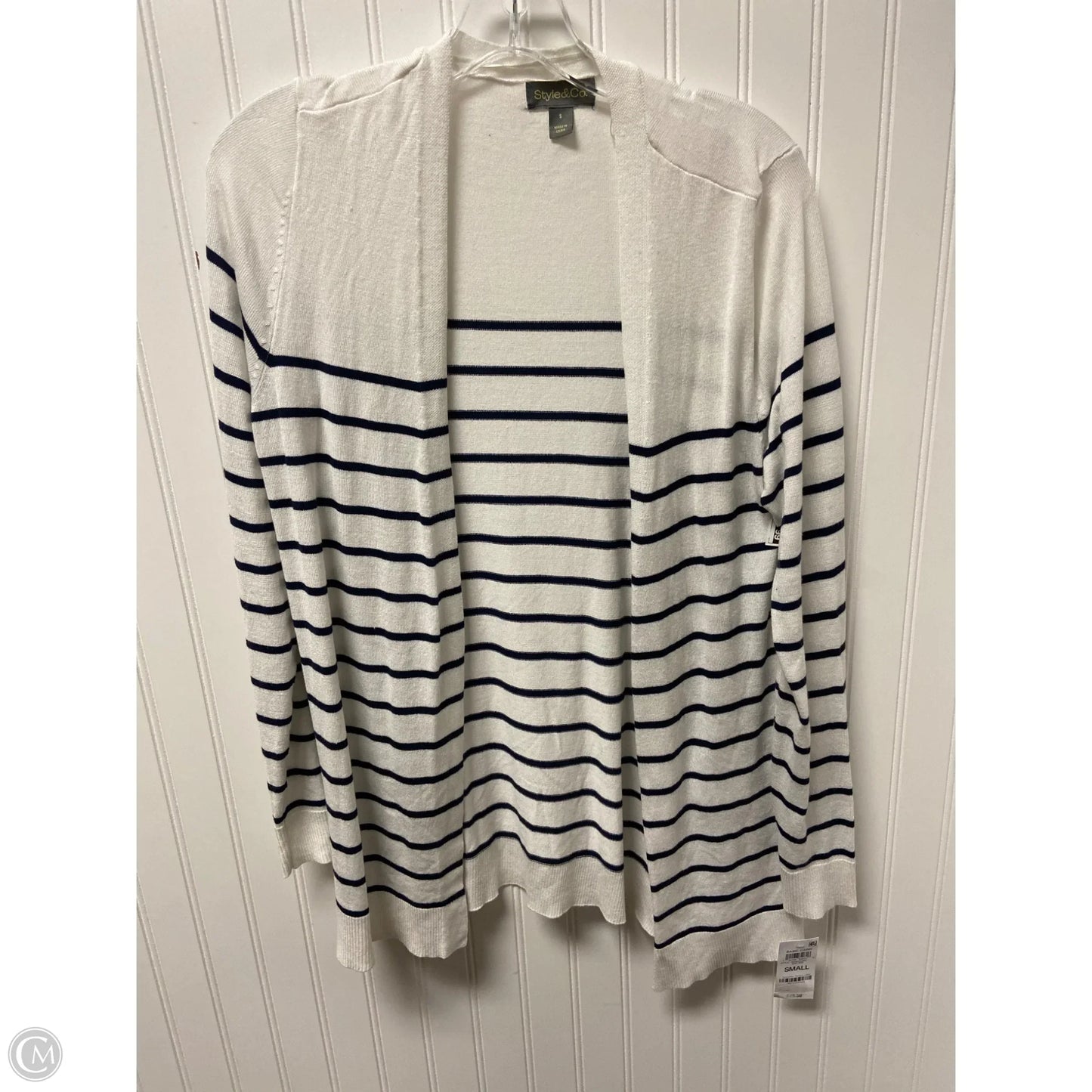 Cardigan By Style And Company In Striped Pattern, Size: S