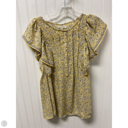 Top Sleeveless By Max Studio In Yellow, Size: S