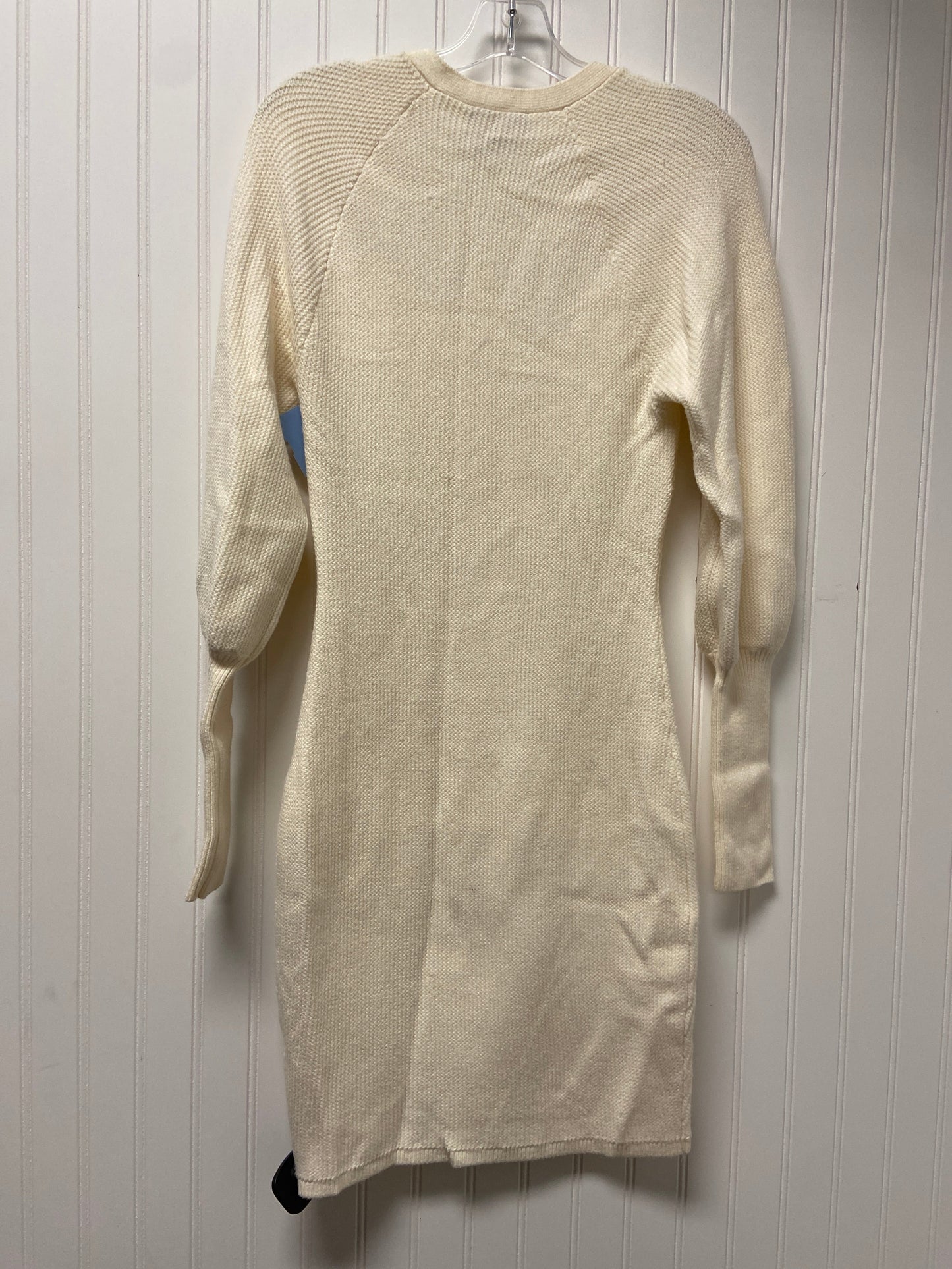 Dress Sweater By Express In Cream, Size: S