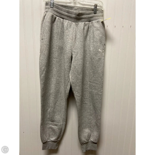 Athletic Pants By Puma In Grey, Size: M