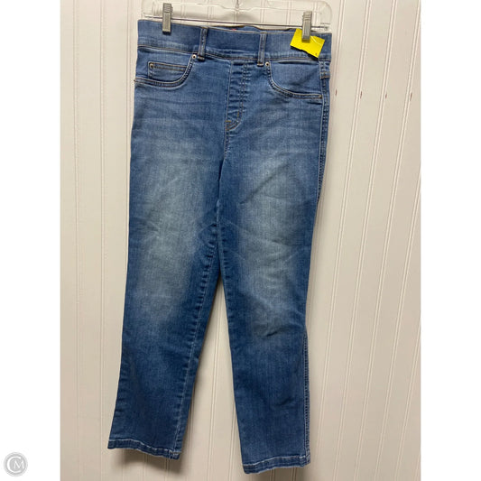 Jeans Straight By Spanx In Blue Denim, Size: 6