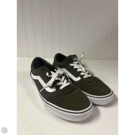 Shoes Sneakers By Vans In Green, Size: 11