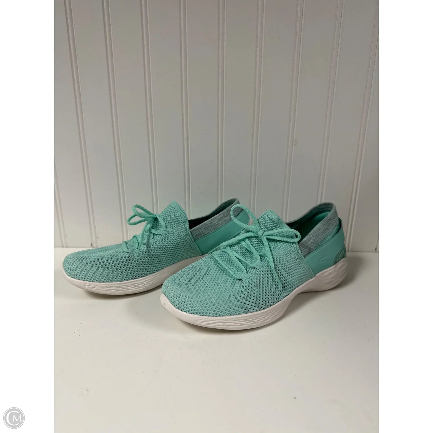 Shoes Athletic By Skechers In Aqua, Size: 7