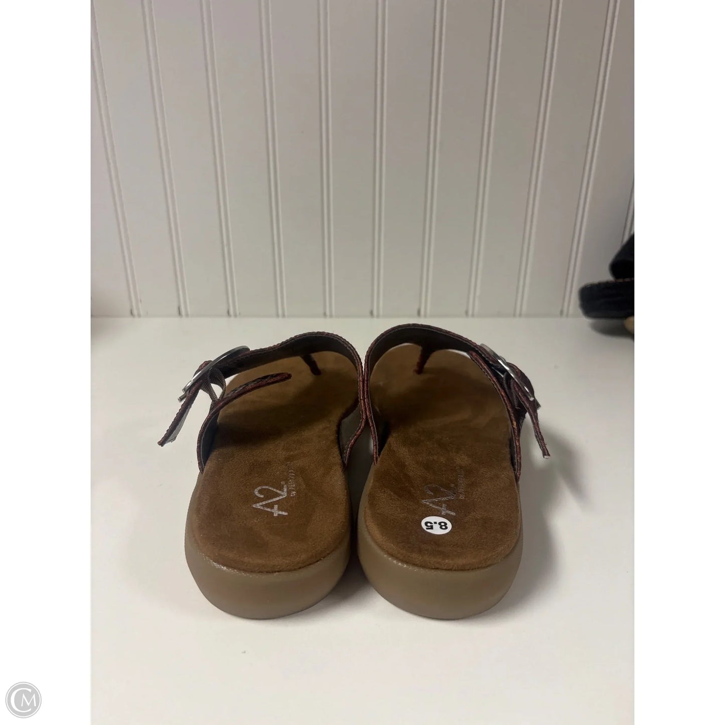 Sandals Flats By Aerosoles In Brown, Size: 8.5