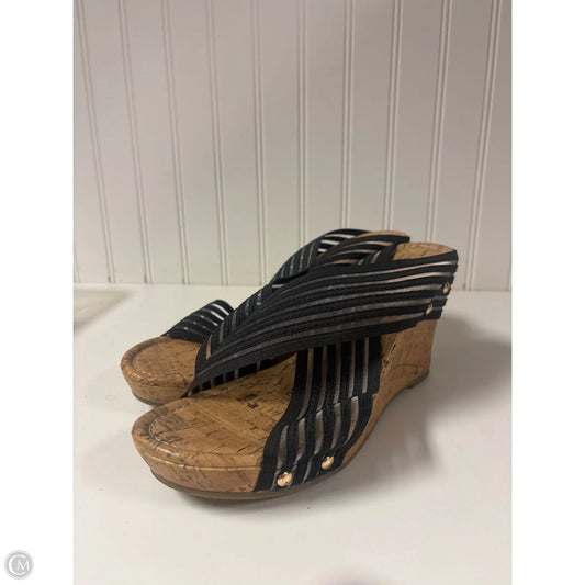 Sandals Heels Wedge By Canyon River Blues In Black, Size: 8.5