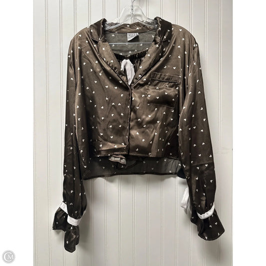 Lounge Set Shorts By Clothes Mentor In Brown, Size: M