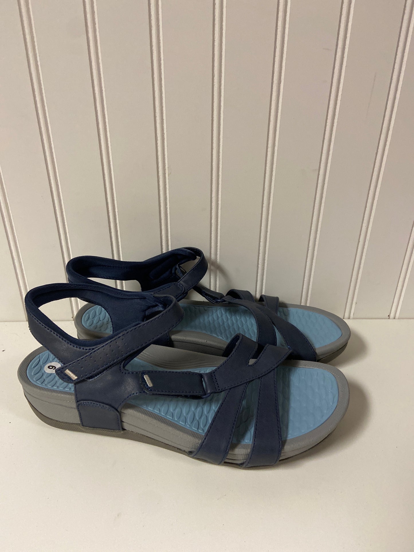 Sandals Flats By Bare Traps In Blue, Size: 9