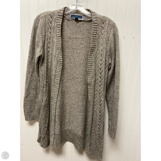 Sweater Cardigan By Karen Scott In Grey, Size: S