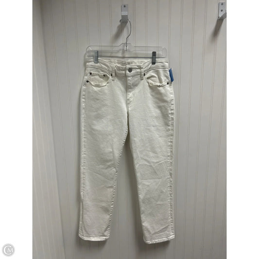 Jeans Straight By Lucky Brand In White, Size: 4