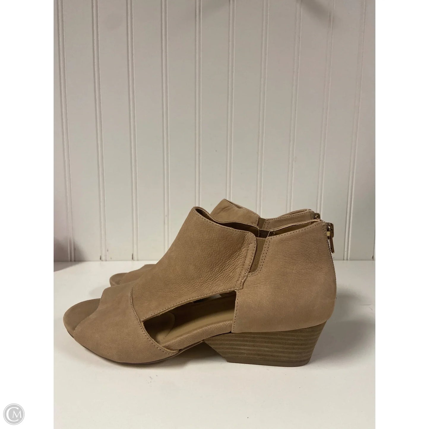 Sandals Heels Block By Naturalizer In Brown, Size: 7