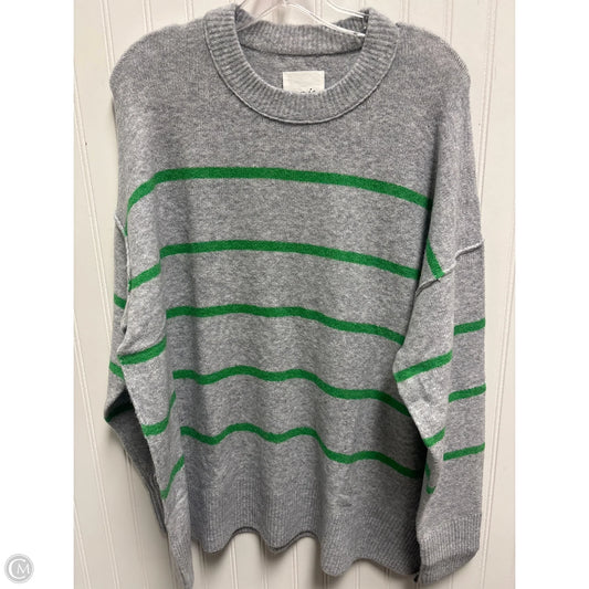 Sweater By Aerie In Green & Grey, Size: M