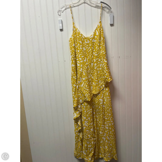 Jumpsuit By Maeve In White & Yellow, Size: S