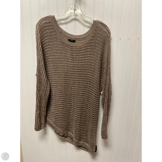 Sweater By Apt 9 In Taupe, Size: L