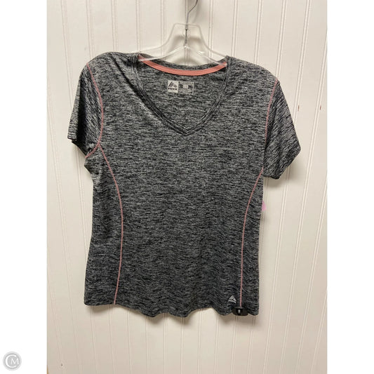 Athletic Top Short Sleeve By Rbx In Grey, Size: L