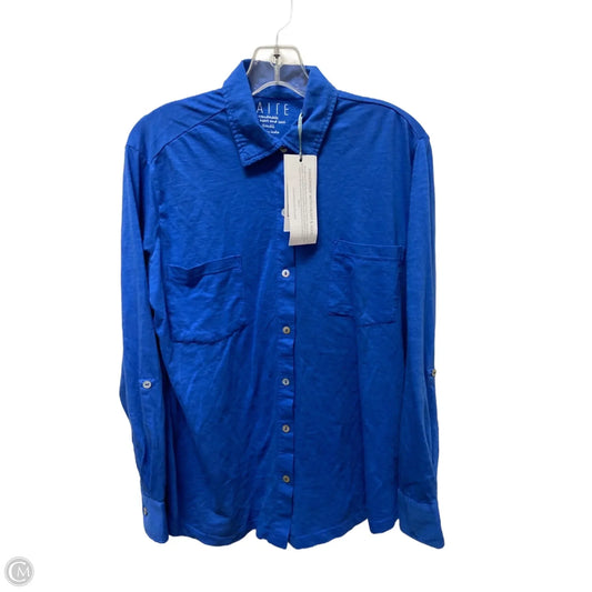 Top Long Sleeve By Clothes Mentor In Blue, Size: S