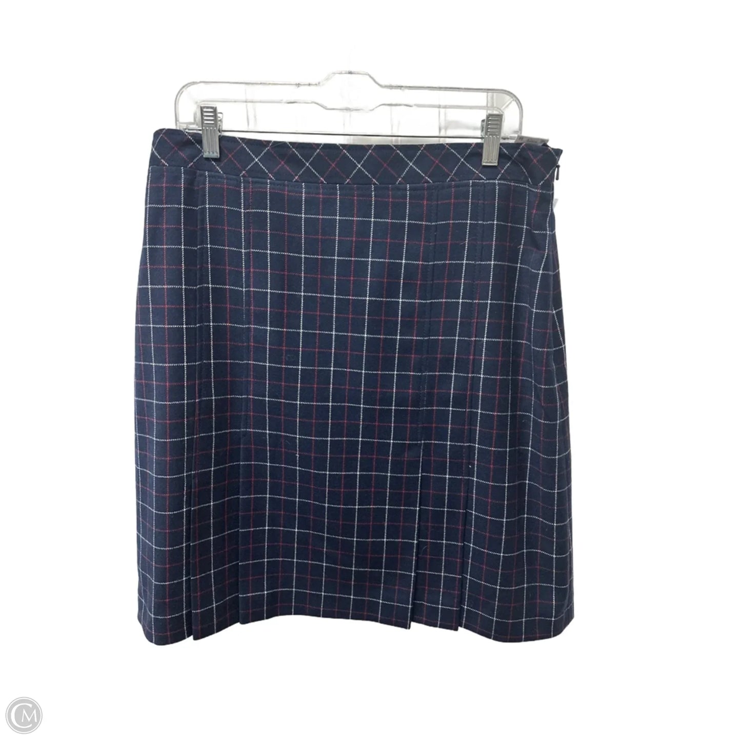 Skirt Midi By Brooks Brothers In Navy, Size: 14