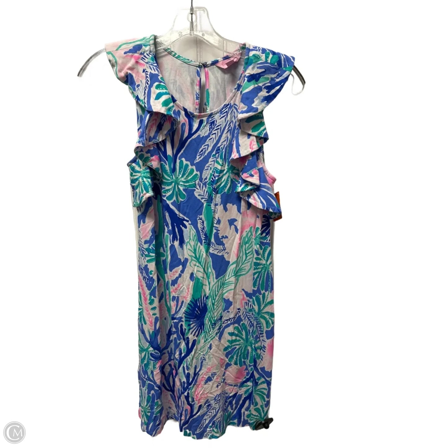 Dress Designer By Lilly Pulitzer In Blue & Green, Size: Xs