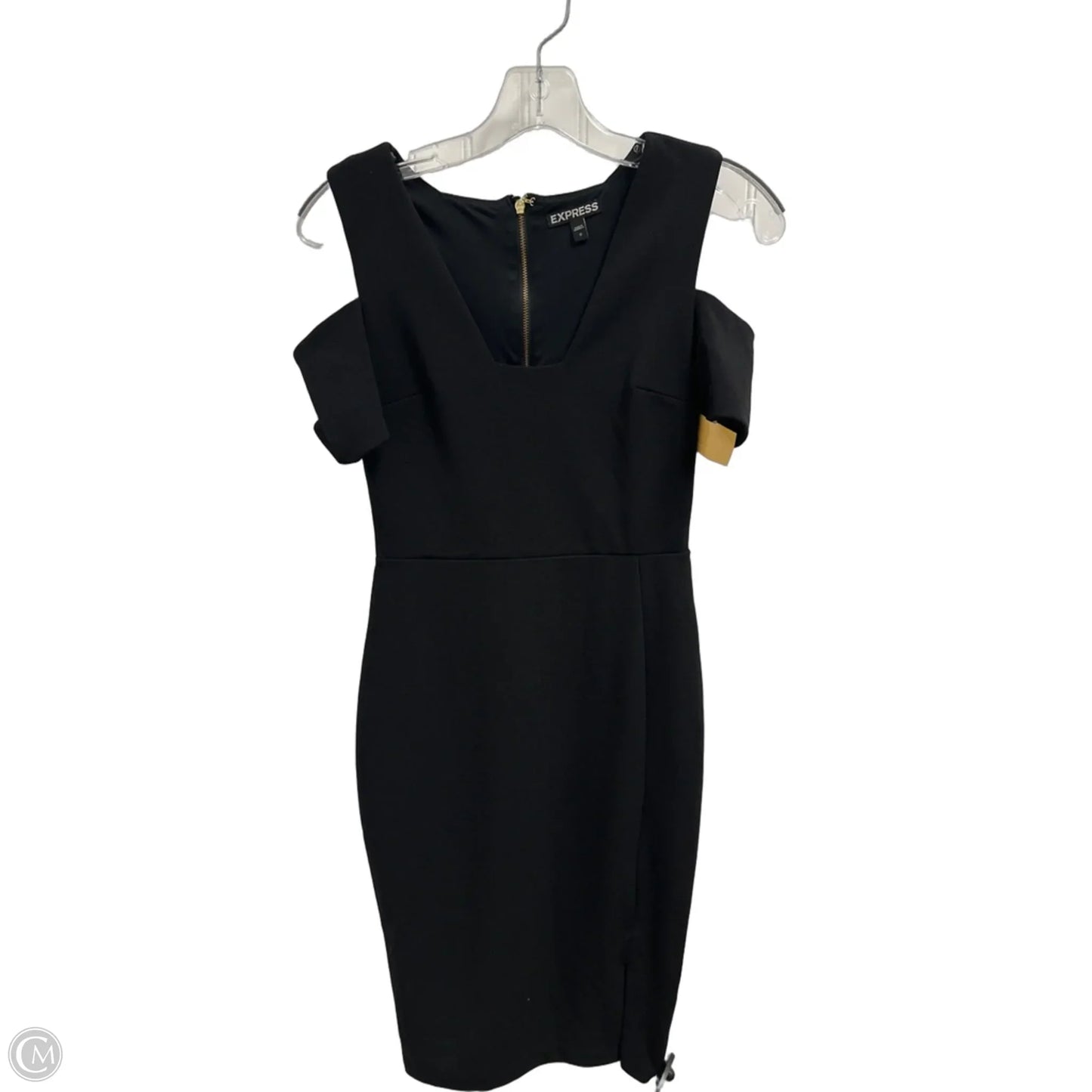Dress Work By Express In Black, Size: Xs