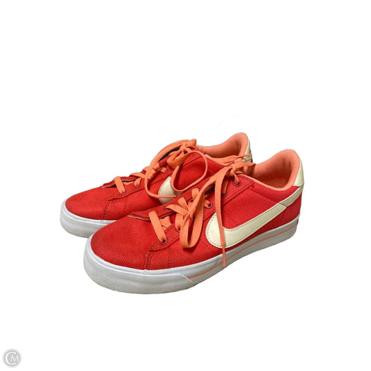 Shoes Sneakers By Nike In Orange & Red, Size: 8