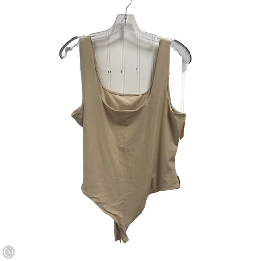 Bodysuit By No Boundaries In Tan, Size: 1x