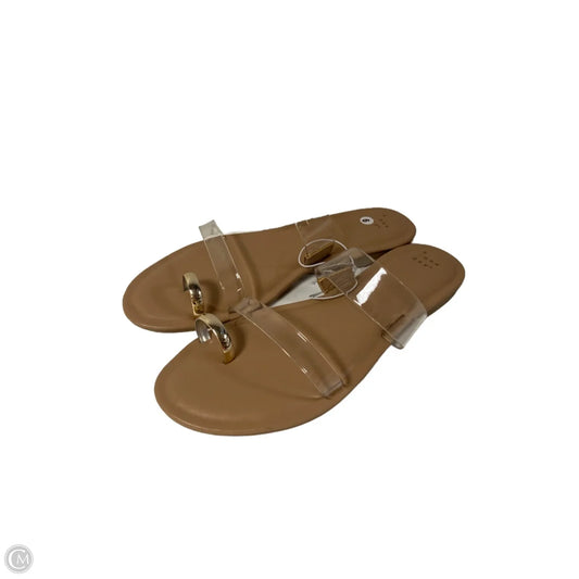Sandals Flats By A New Day In Clear, Size: 9