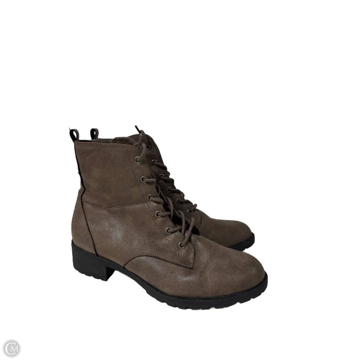 Boots Ankle Heels By Clothes Mentor In Brown, Size: 8