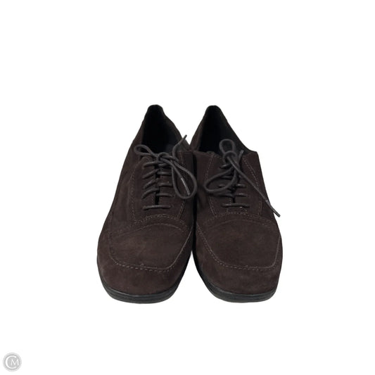 Shoes Heels Block By Clarks In Brown, Size: 9