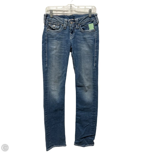 Jeans Straight By True Religion In Blue Denim, Size: 2