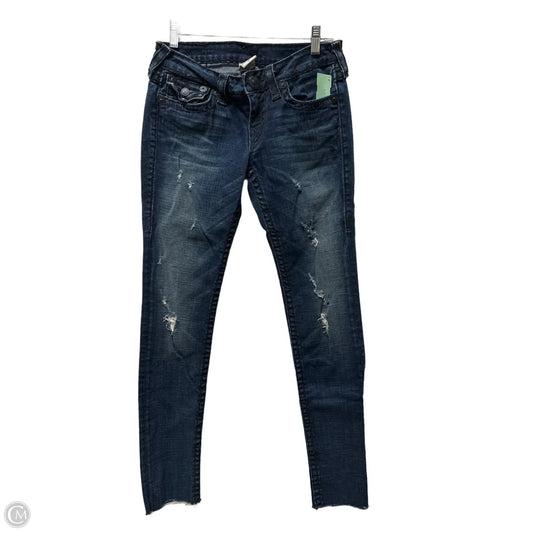 Jeans Skinny By True Religion In Blue Denim, Size: 6
