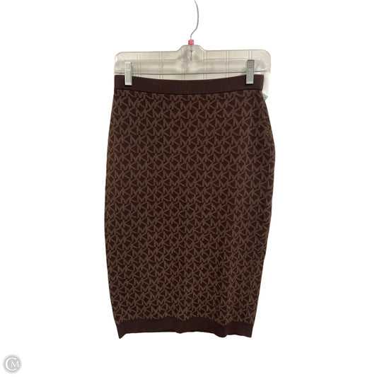 Skirt Midi By Michael By Michael Kors In Brown, Size: 6