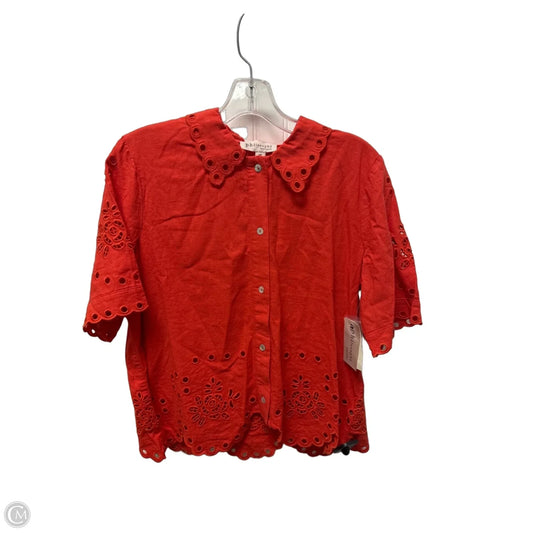 Top Short Sleeve By Philosophy In Red, Size: Sp